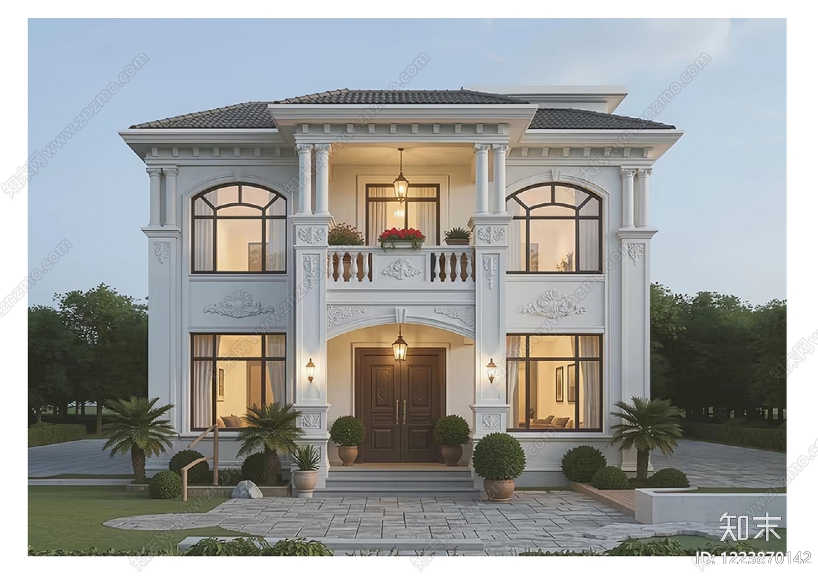 别墅建筑cad施工图下载【ID:1223870142】