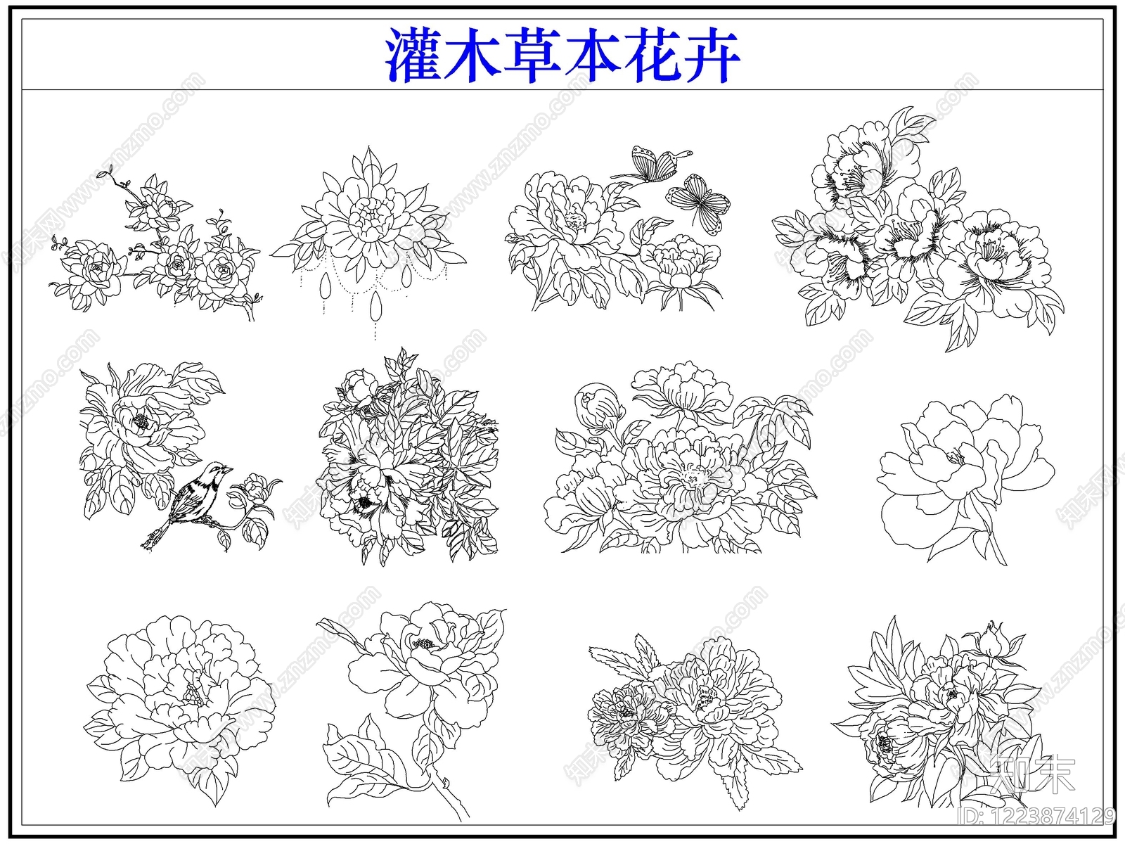 灌木种植CAD图纸
