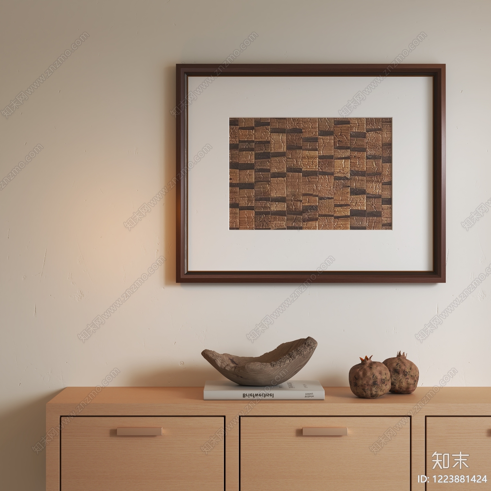 侘寂玄关SU模型下载【ID:1223881424】