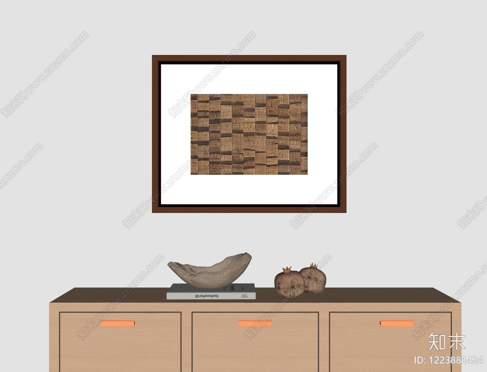 侘寂玄关SU模型下载【ID:1223881424】