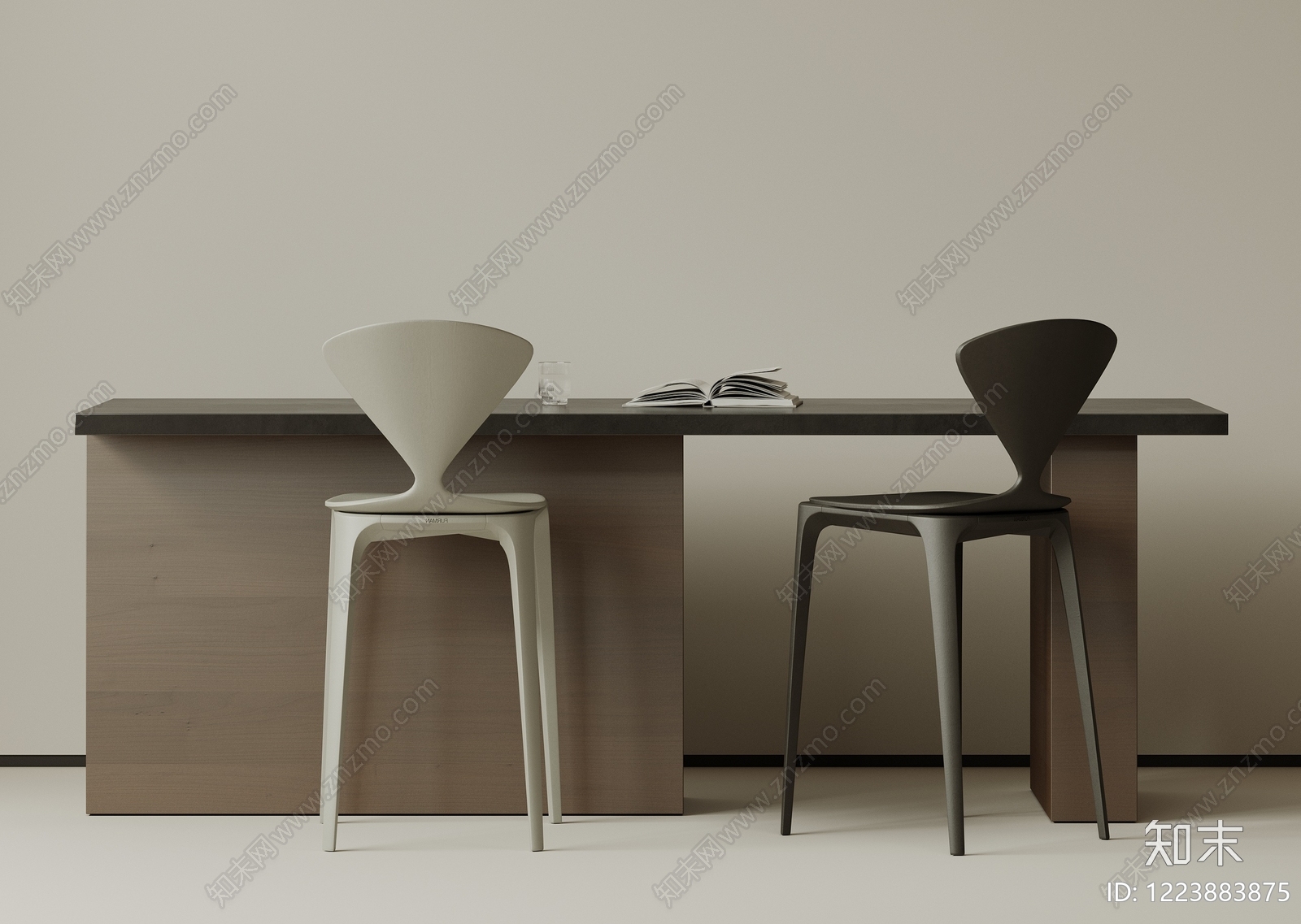 极简吧台3D模型下载【ID:1223883875】