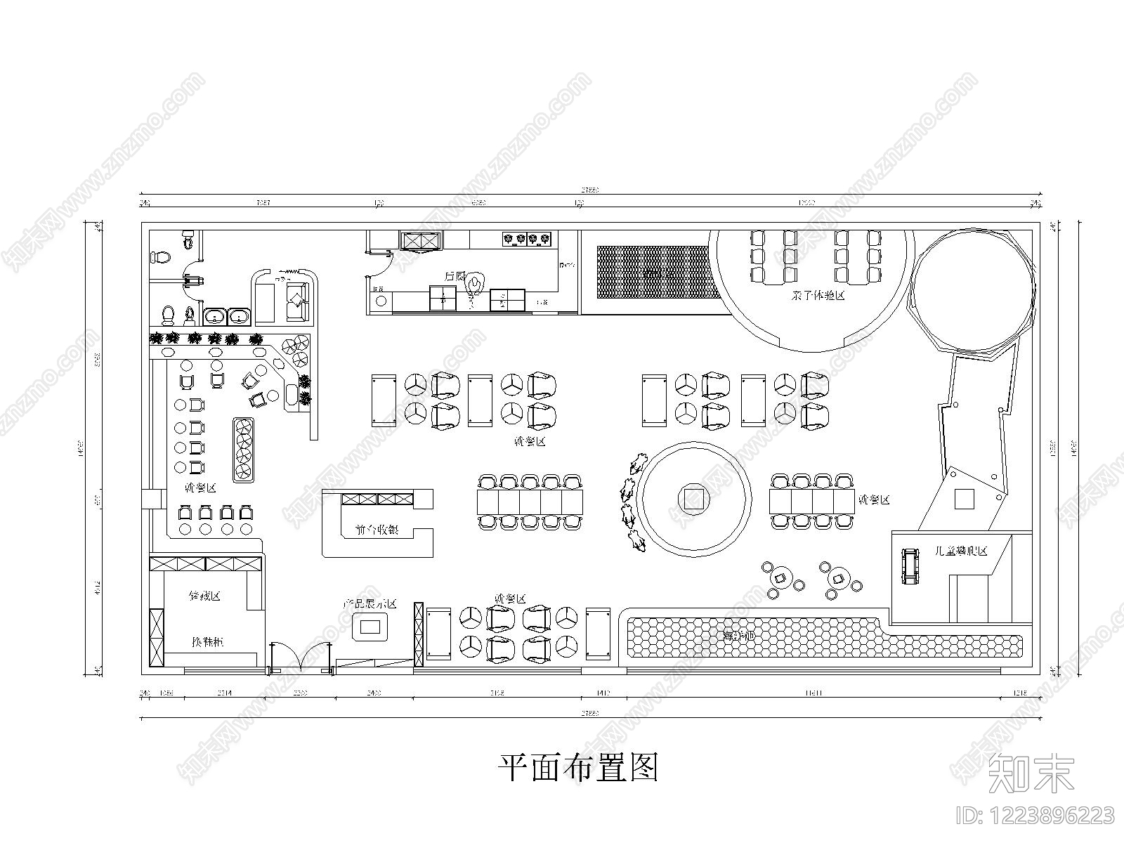其他餐饮空间cad施工图下载【ID:1223896223】