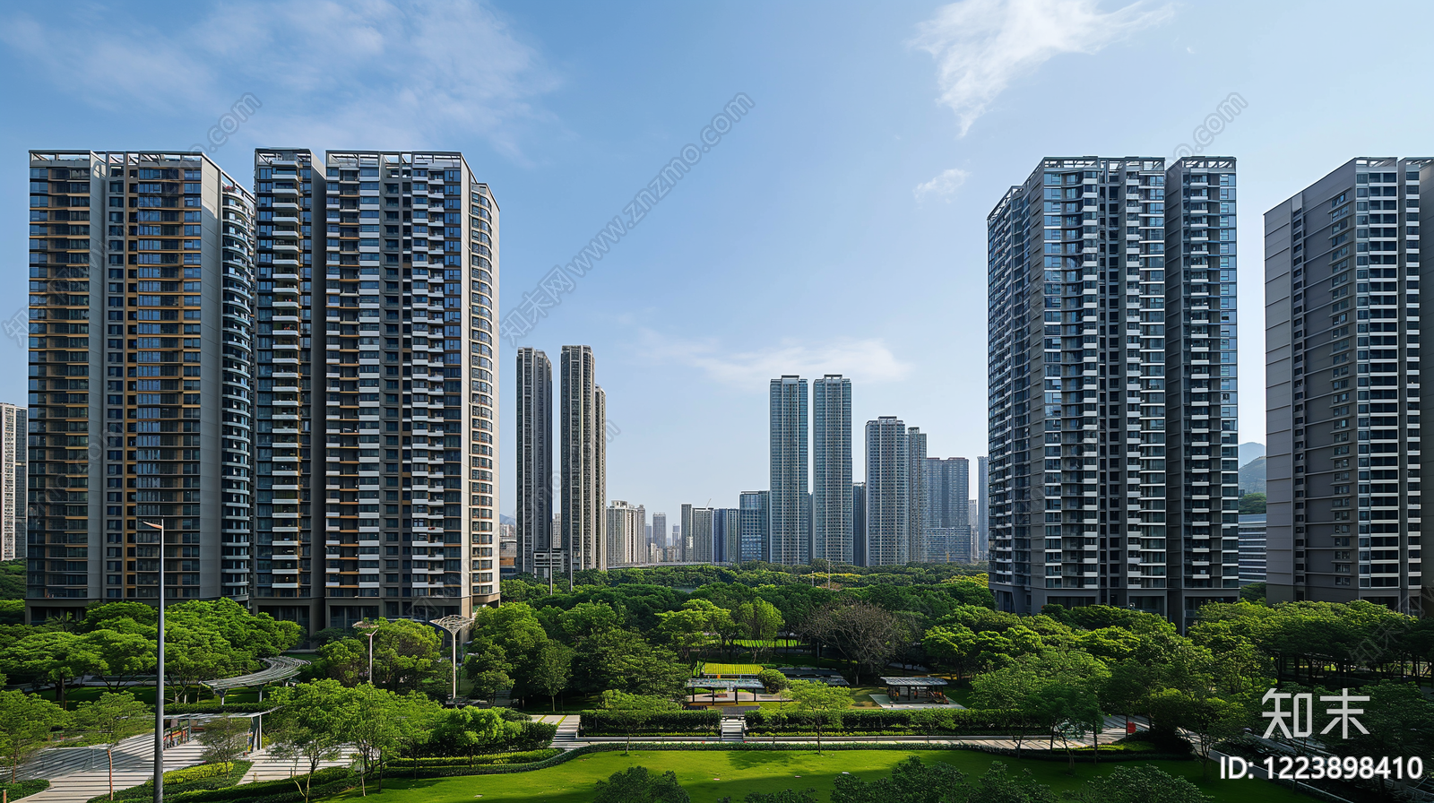 小区外景高清贴图材质