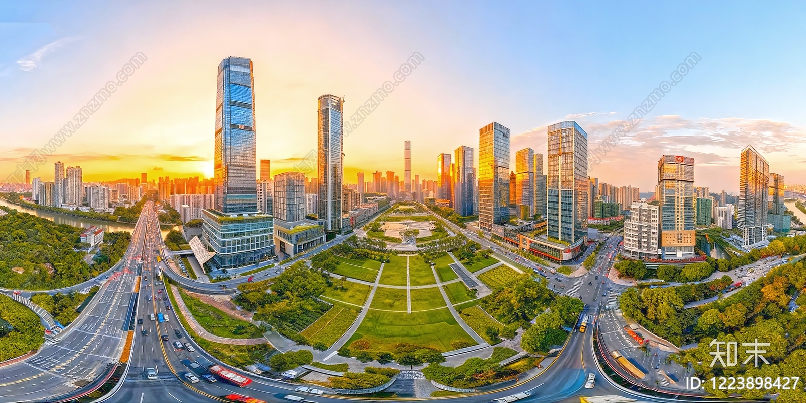 现代城市HDR贴图下载【ID:1223898427】