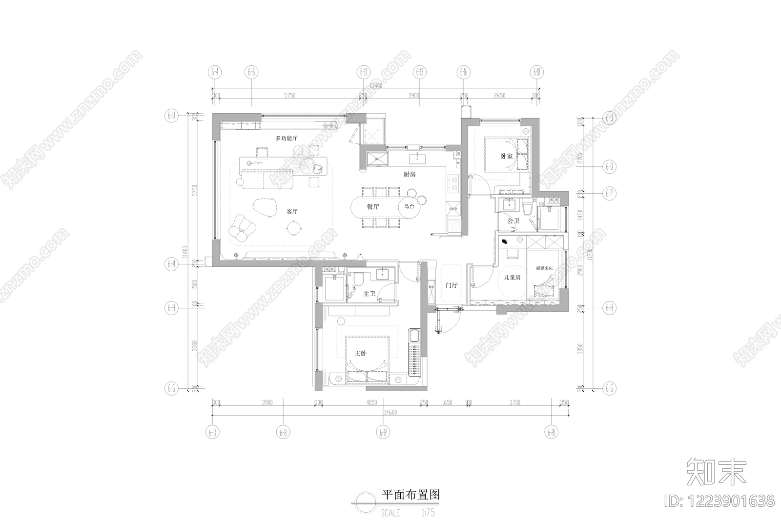意式样板间CAD图纸