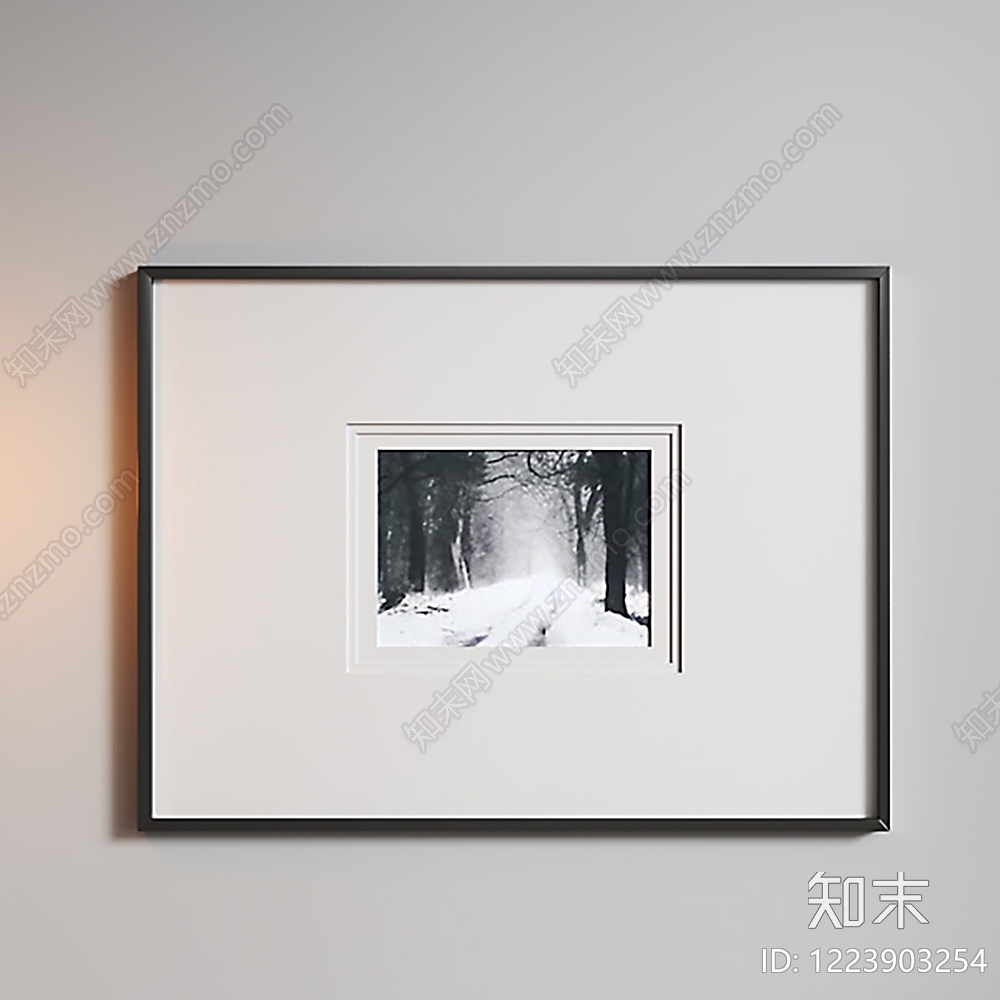 极简挂画SU模型下载【ID:1223903254】