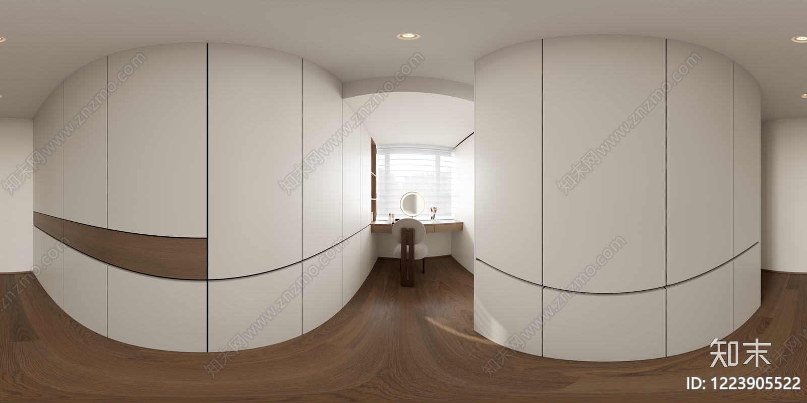 现代简约主卧3D模型下载【ID:1223905522】