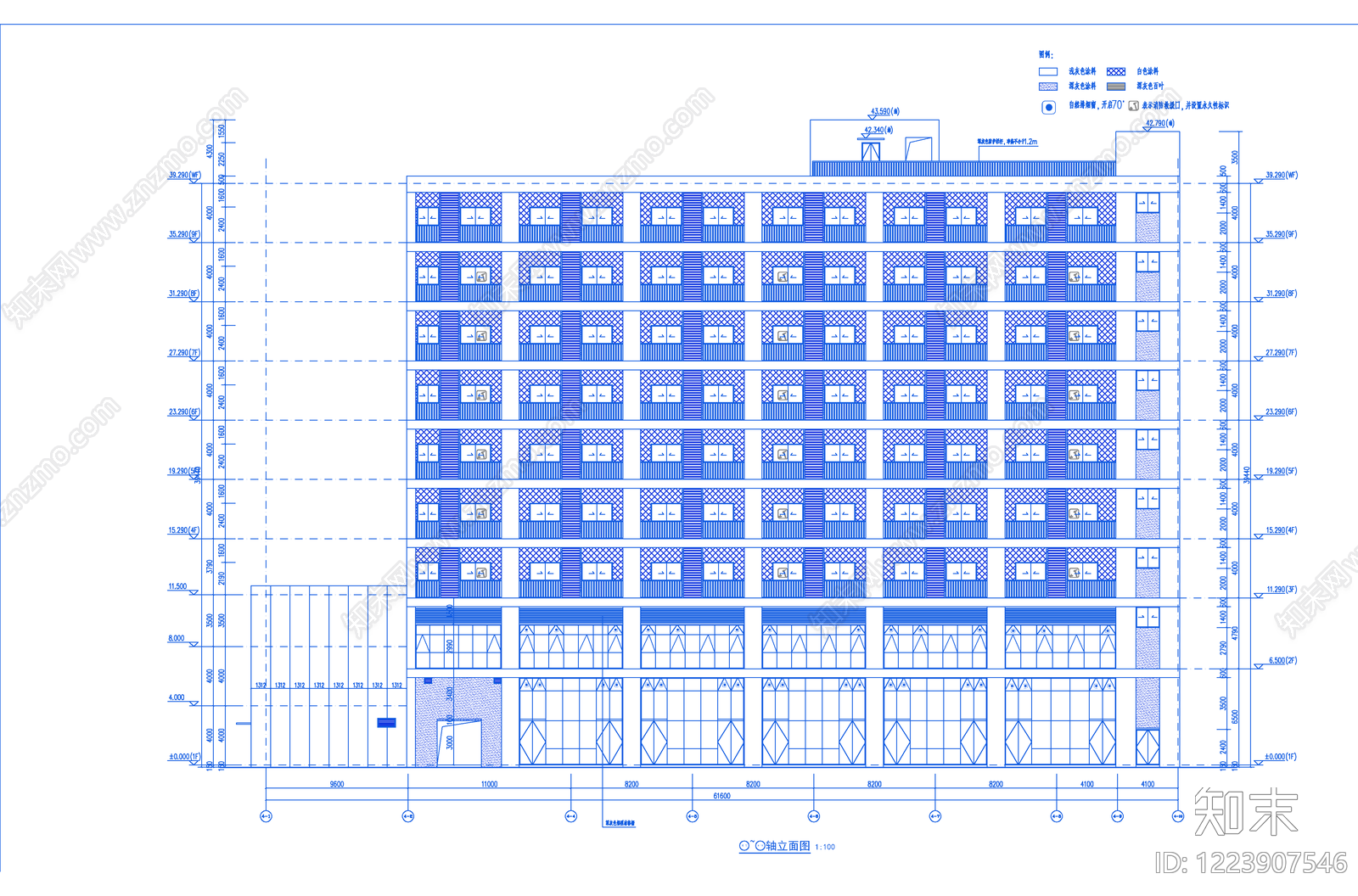 其他居住建筑cad施工图下载【ID:1223907546】