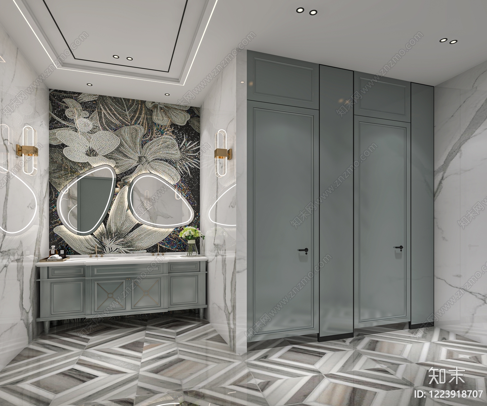 美容院3D模型下载【ID:1223918707】