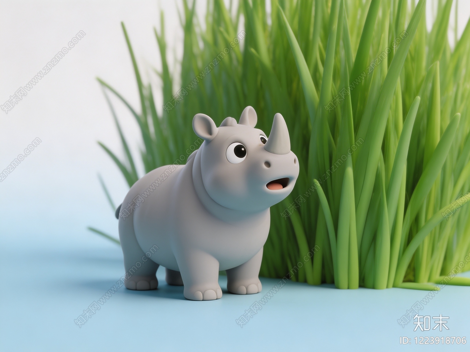 极简雕塑摆件SU模型草图