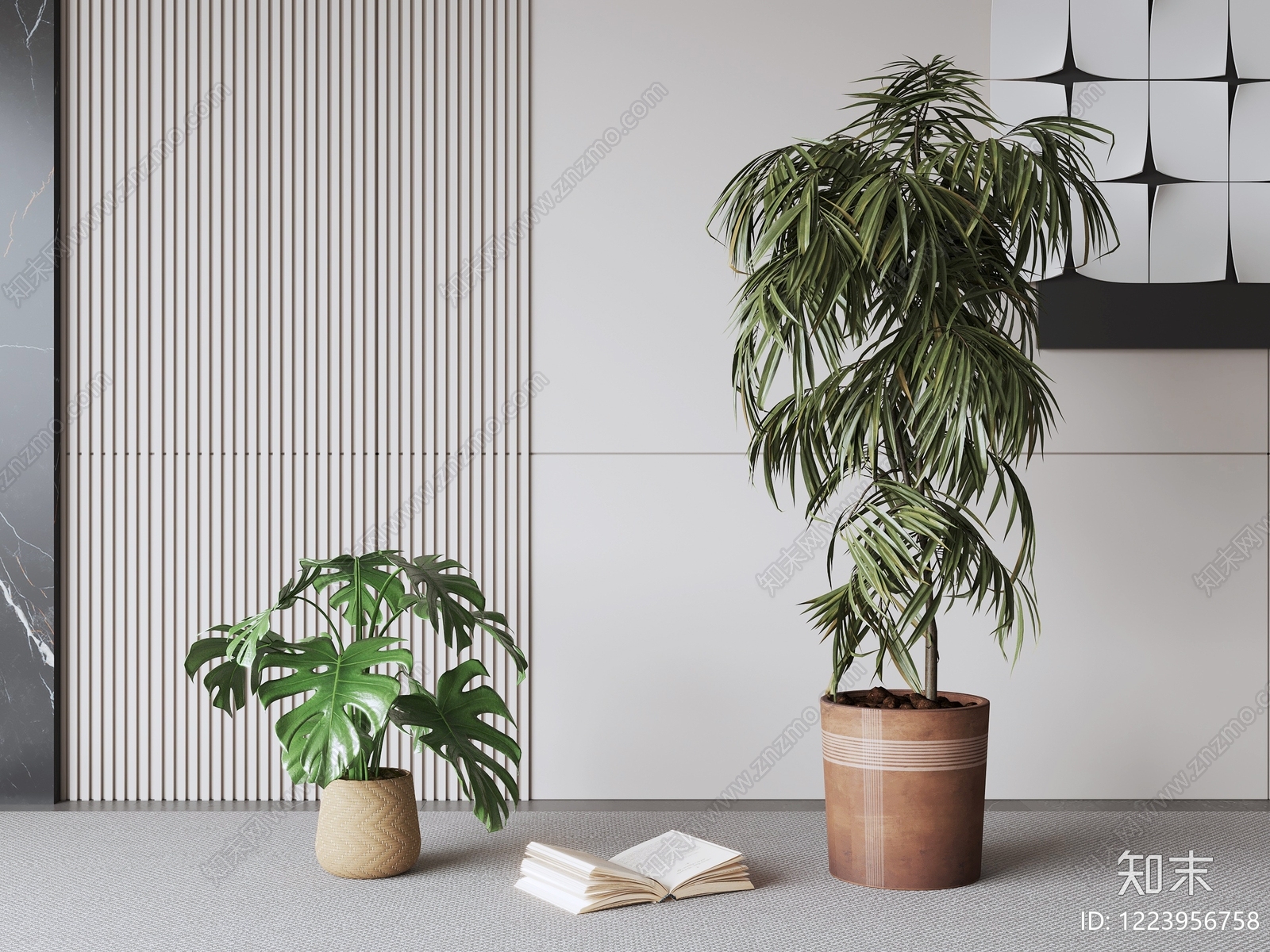 极简盆栽SU模型下载【ID:1223956758】