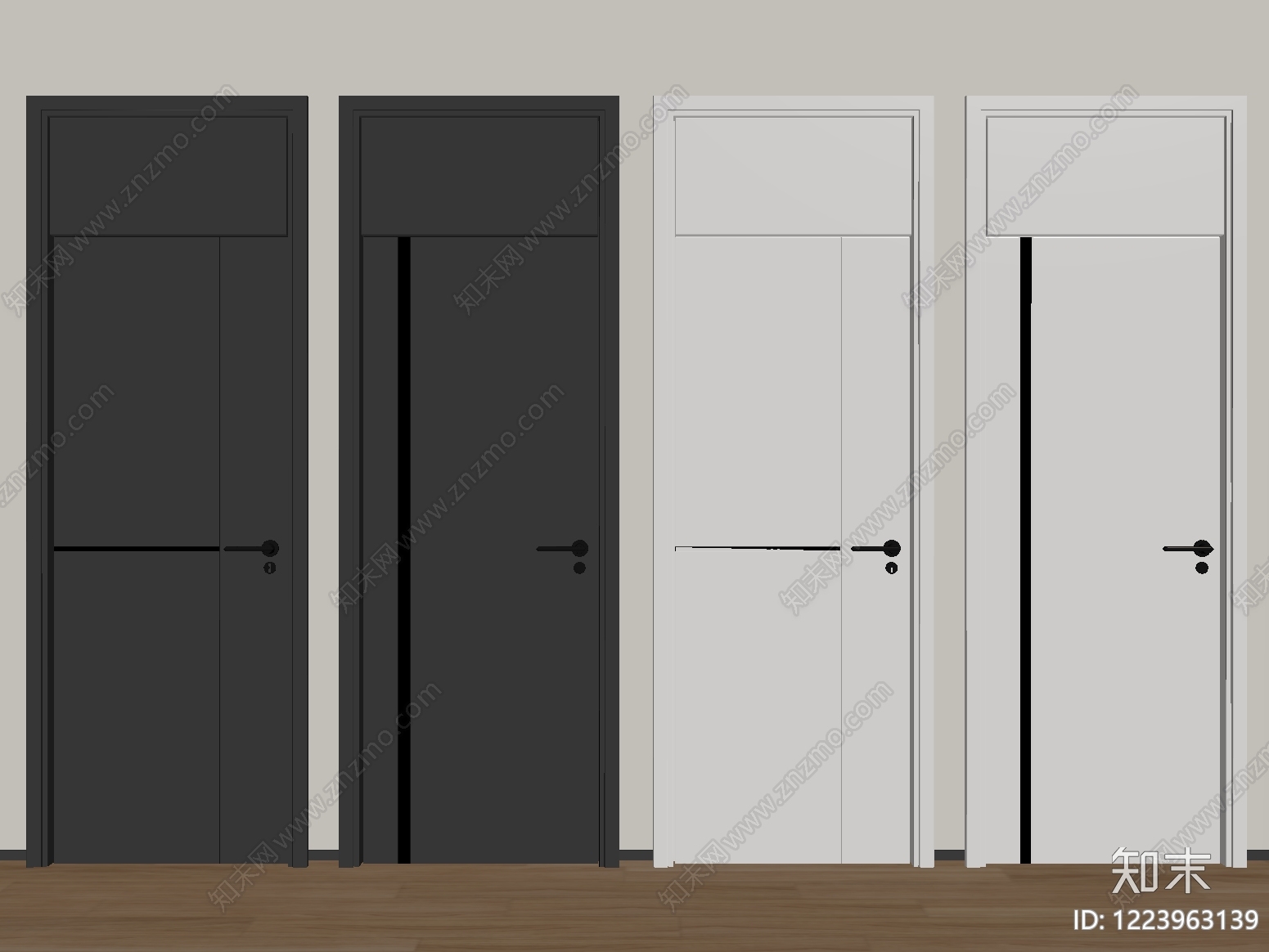 轻奢单开门SU模型下载【ID:1223963139】