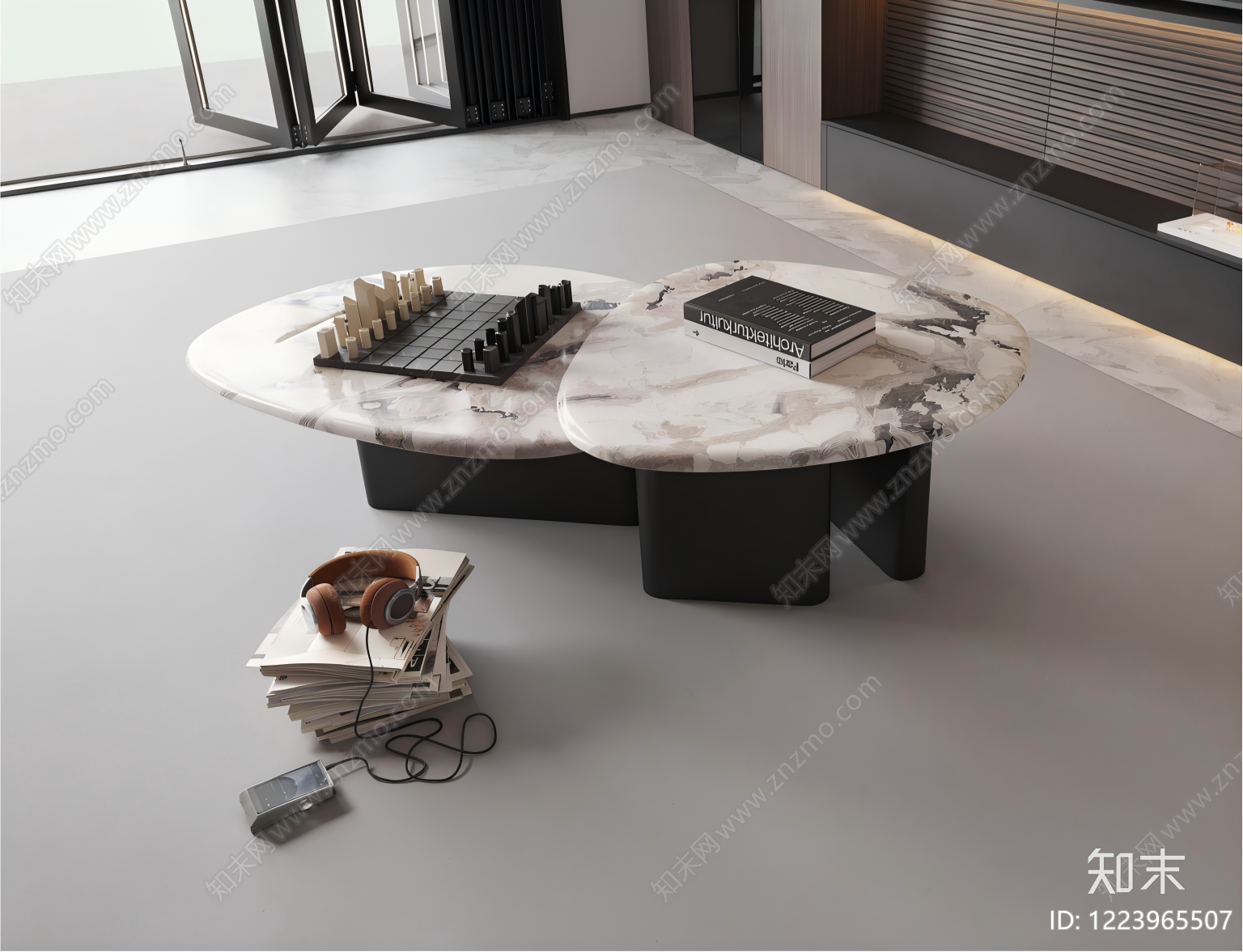 意式极简茶几3D模型下载【ID:1223965507】