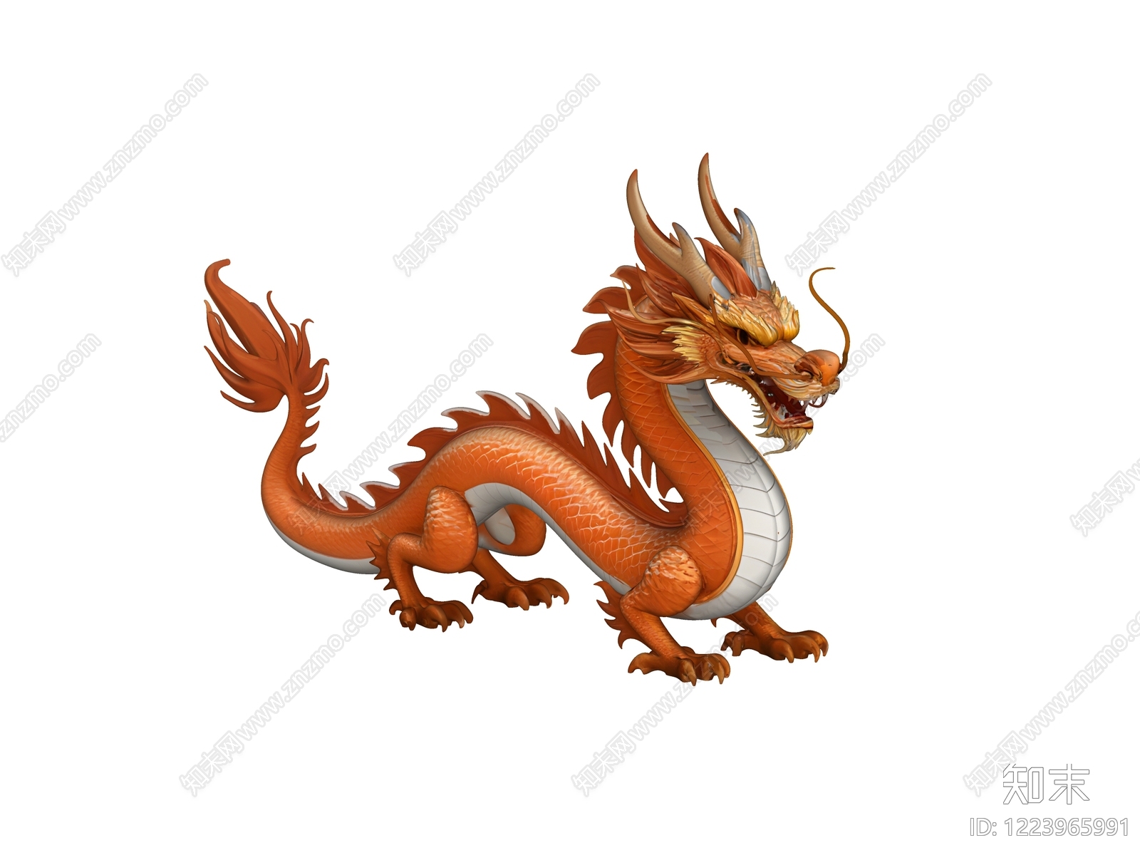 中式雕塑SU模型下载【ID:1223965991】