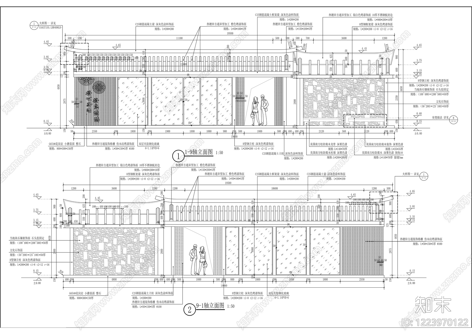 小区主入口CAD图纸