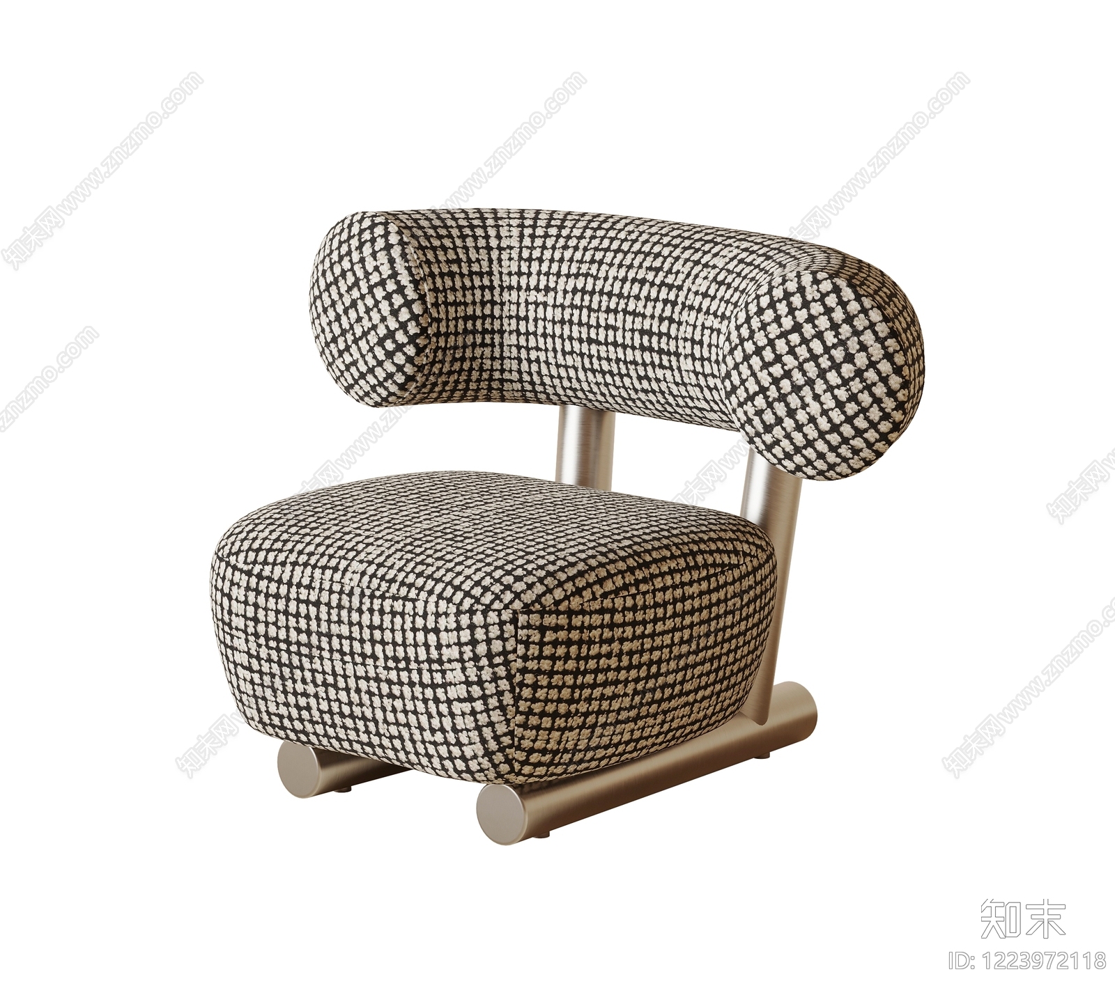 现代简约休闲椅3D模型下载【ID:1223972118】