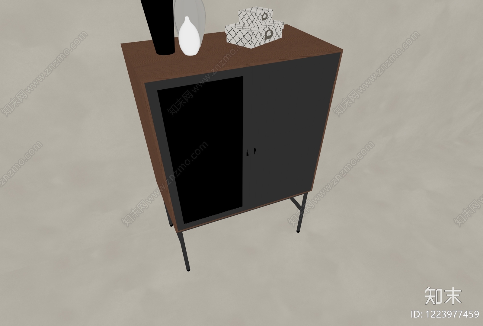 中古风储物柜3D模型下载【ID:1223977459】