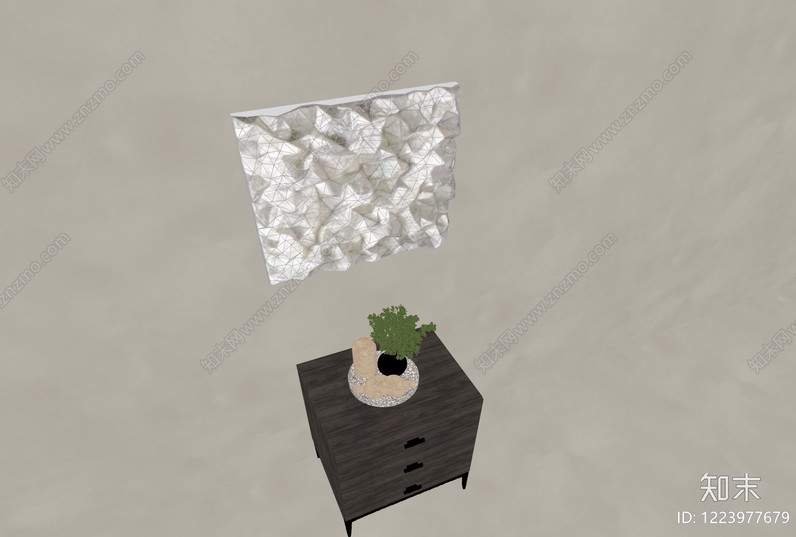 轻奢挂件3D模型下载【ID:1223977679】