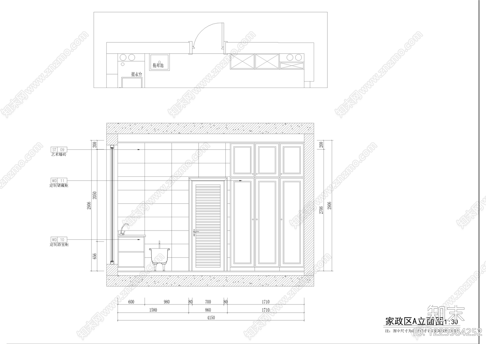 家装立面图CAD图纸
