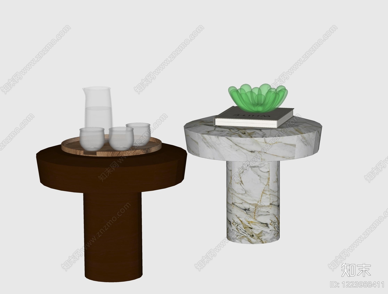 意式极简边几SU模型下载【ID:1223988411】