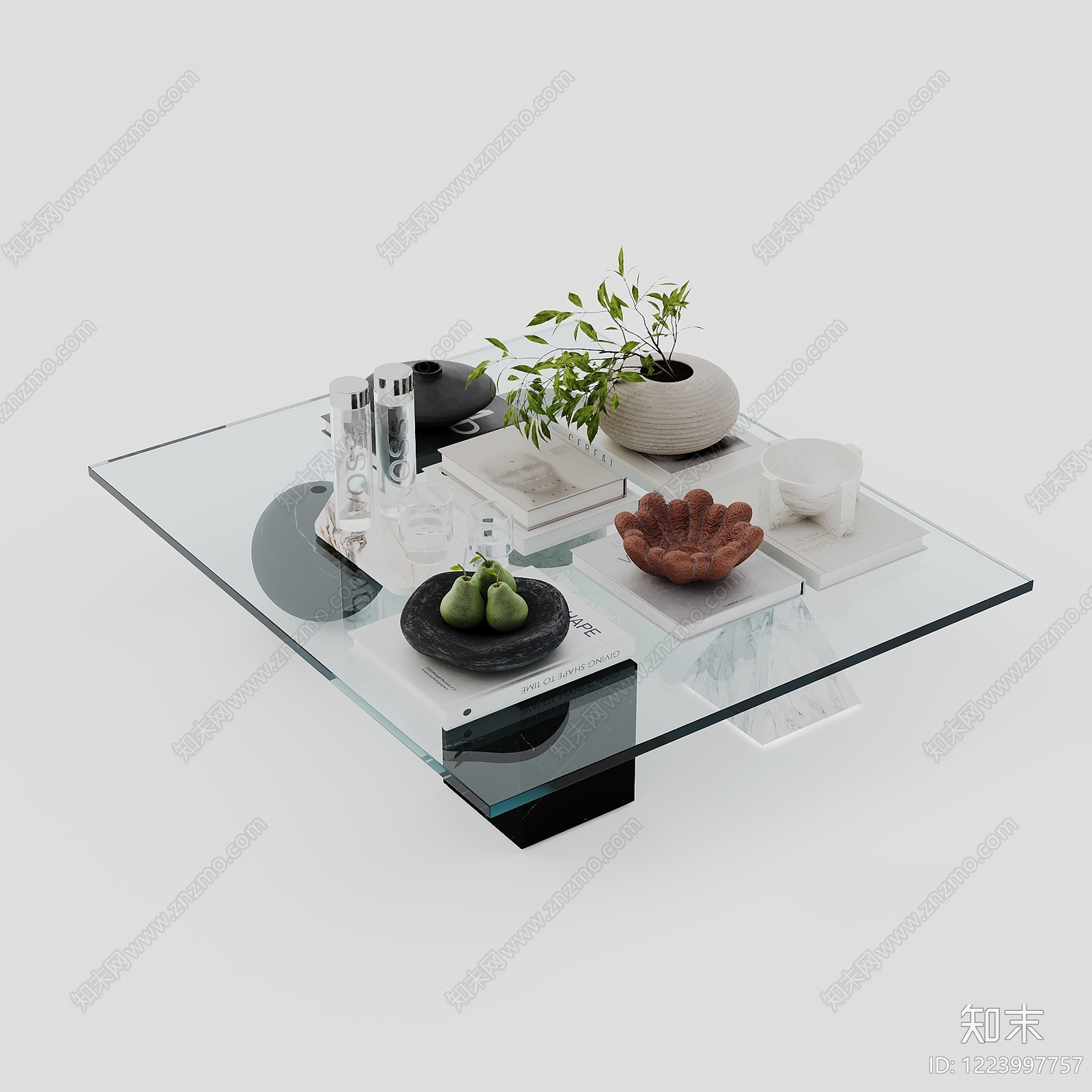 意式极简茶几3D模型下载【ID:1223997757】