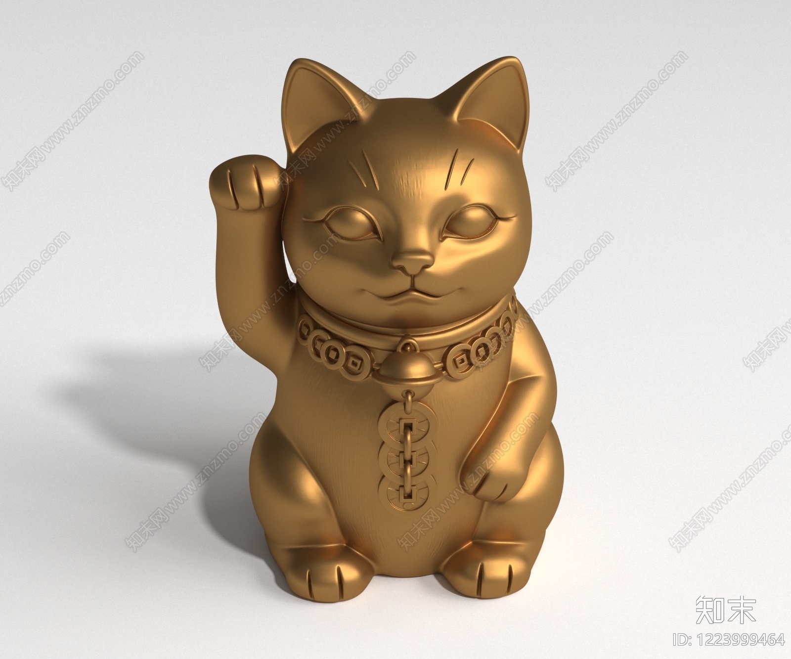 中式雕塑摆件3D模型下载【ID:1223999464】