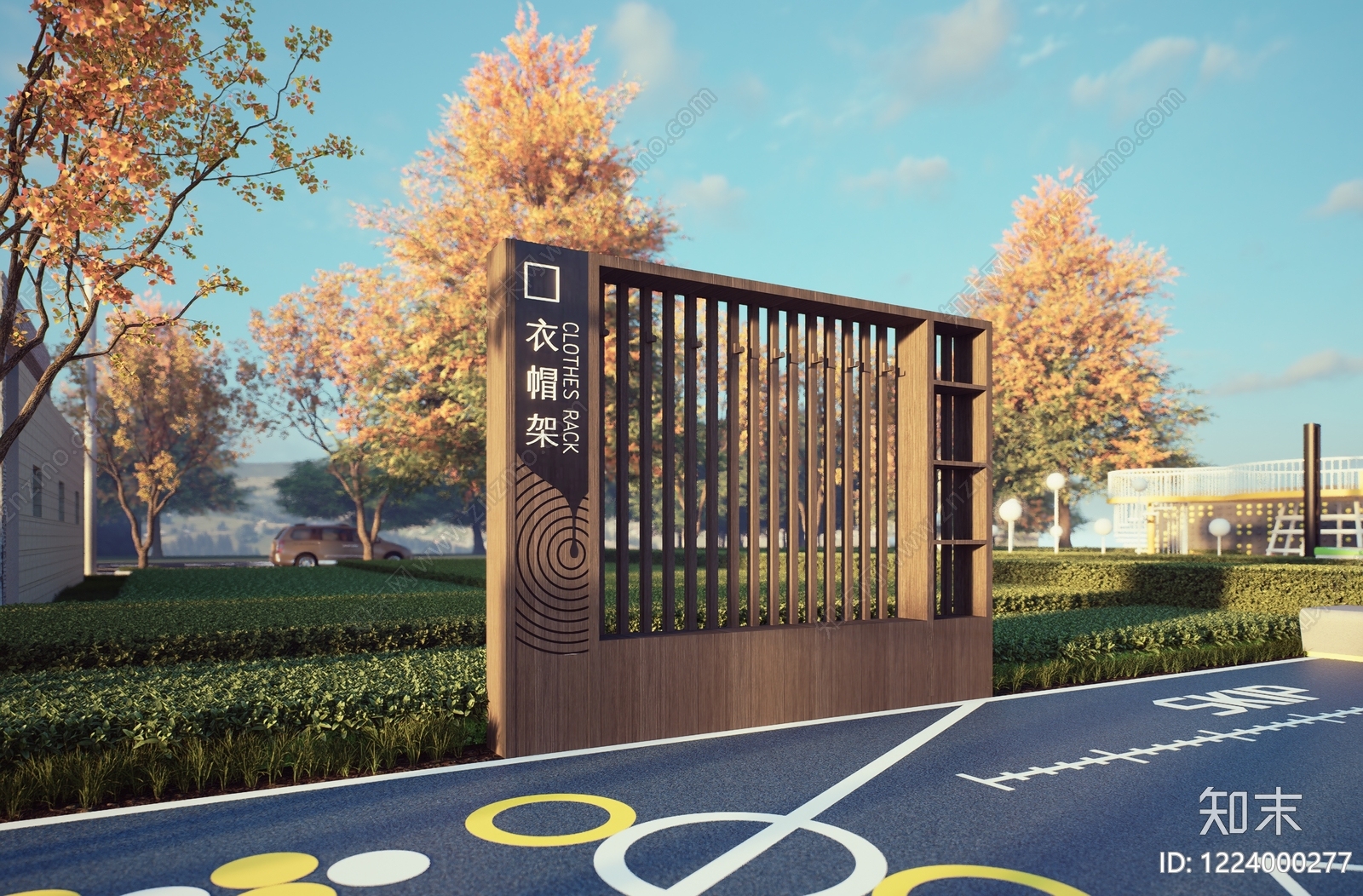 新中式其他景观小品SU模型下载【ID:1224000277】