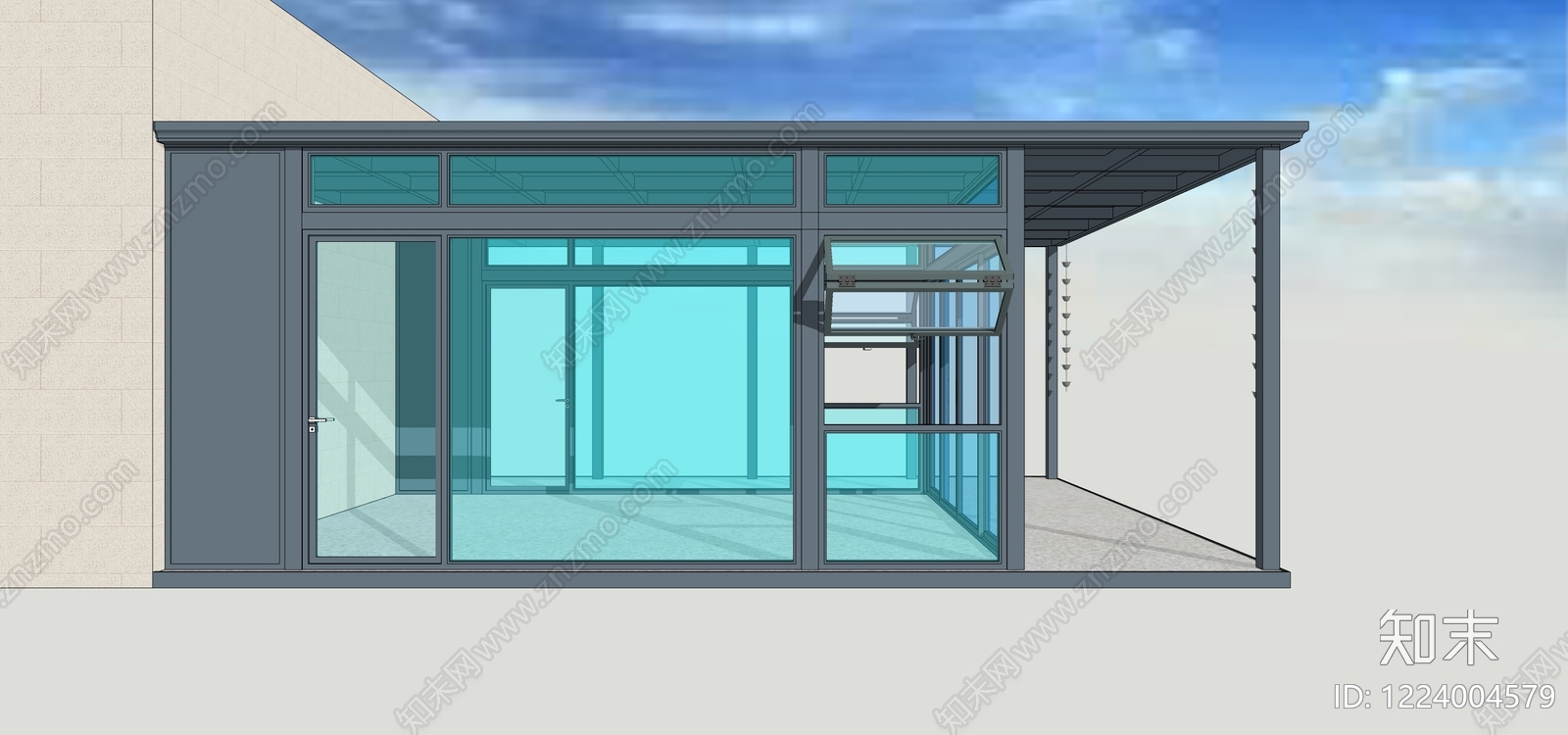 极简小公建SU模型下载【ID:1224004579】