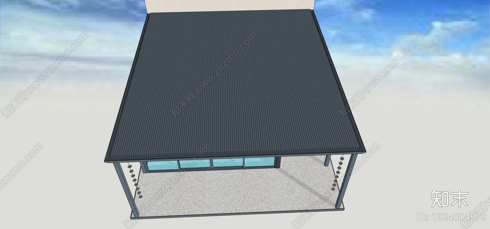 极简小公建SU模型下载【ID:1224004579】