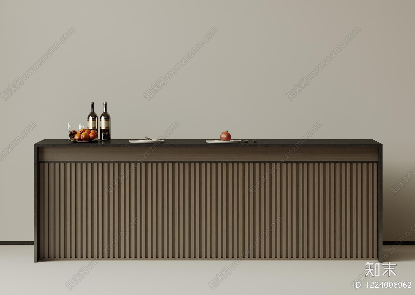 极简吧台3D模型下载【ID:1224006962】