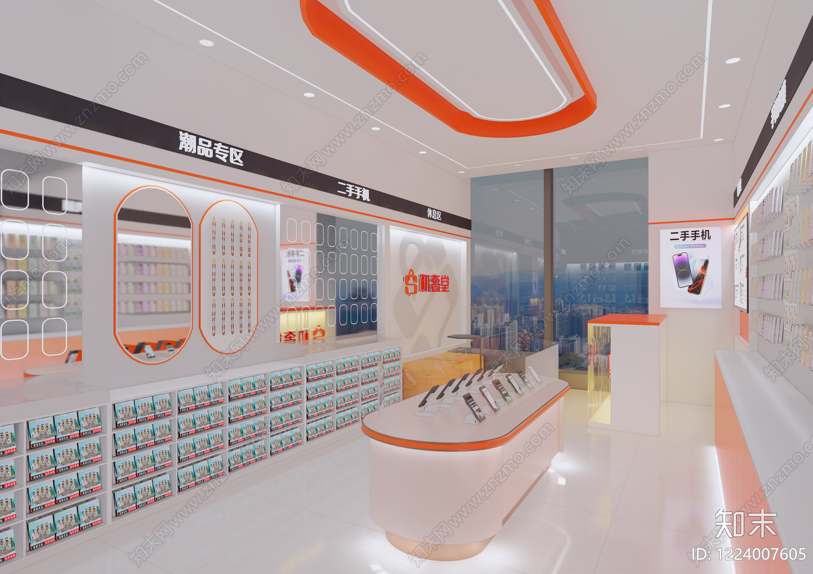 现代简约数码店SU模型下载【ID:1224007605】