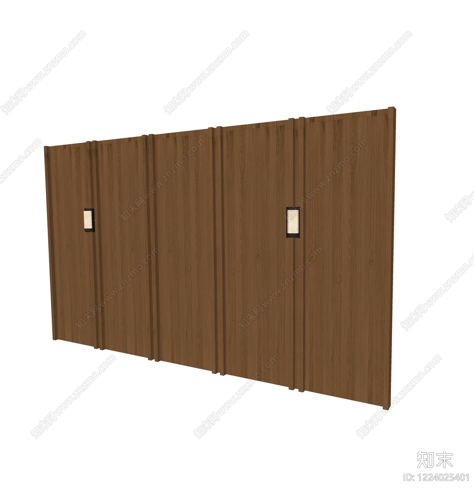 原木风背景墙SU模型下载【ID:1224025401】