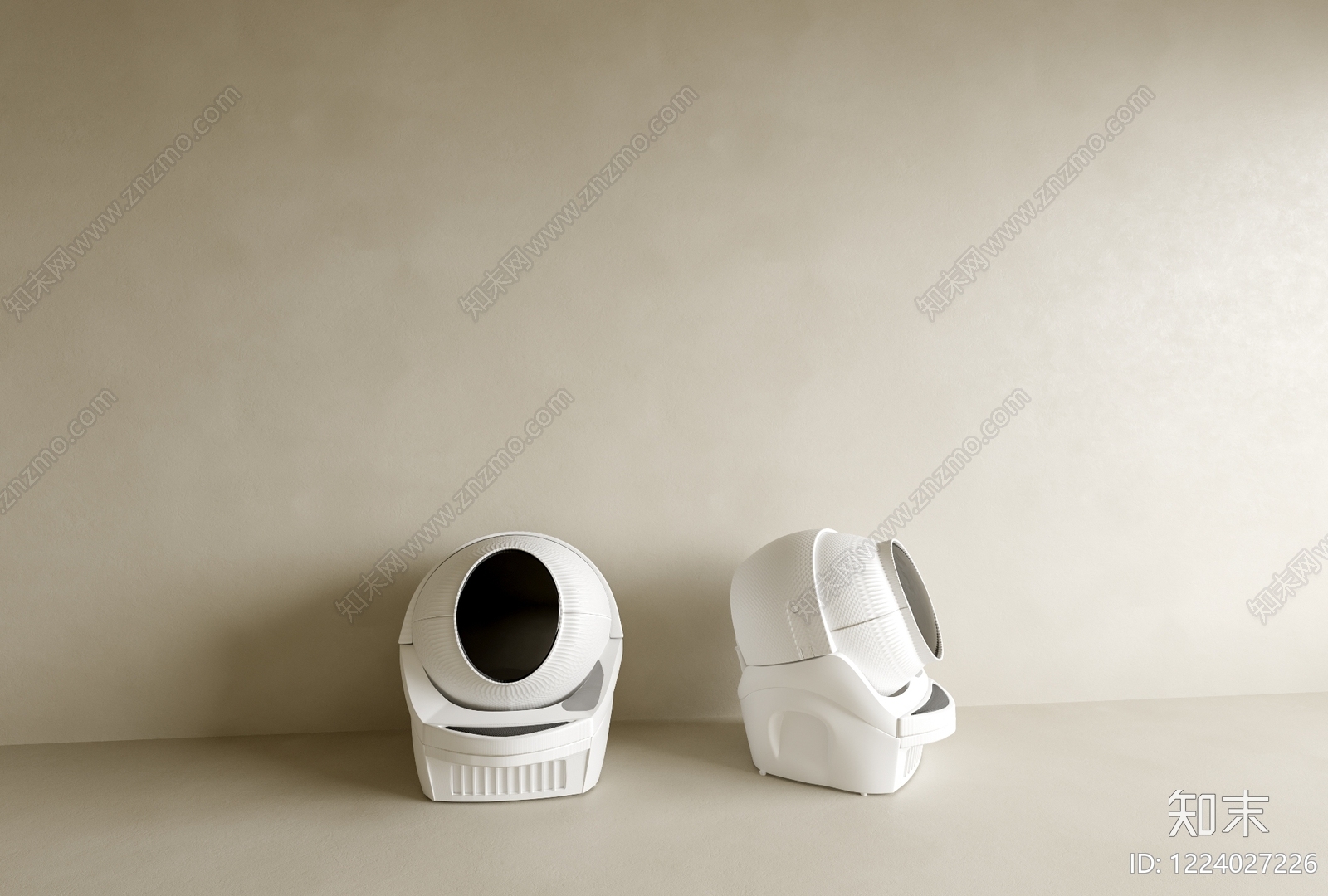 极简宠物用品3D模型下载【ID:1224027226】