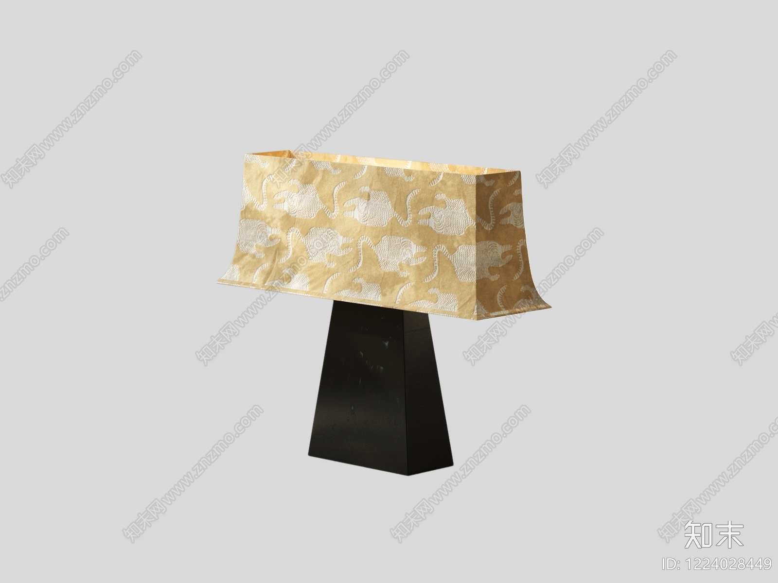 新中式台灯3D模型下载【ID:1224028449】