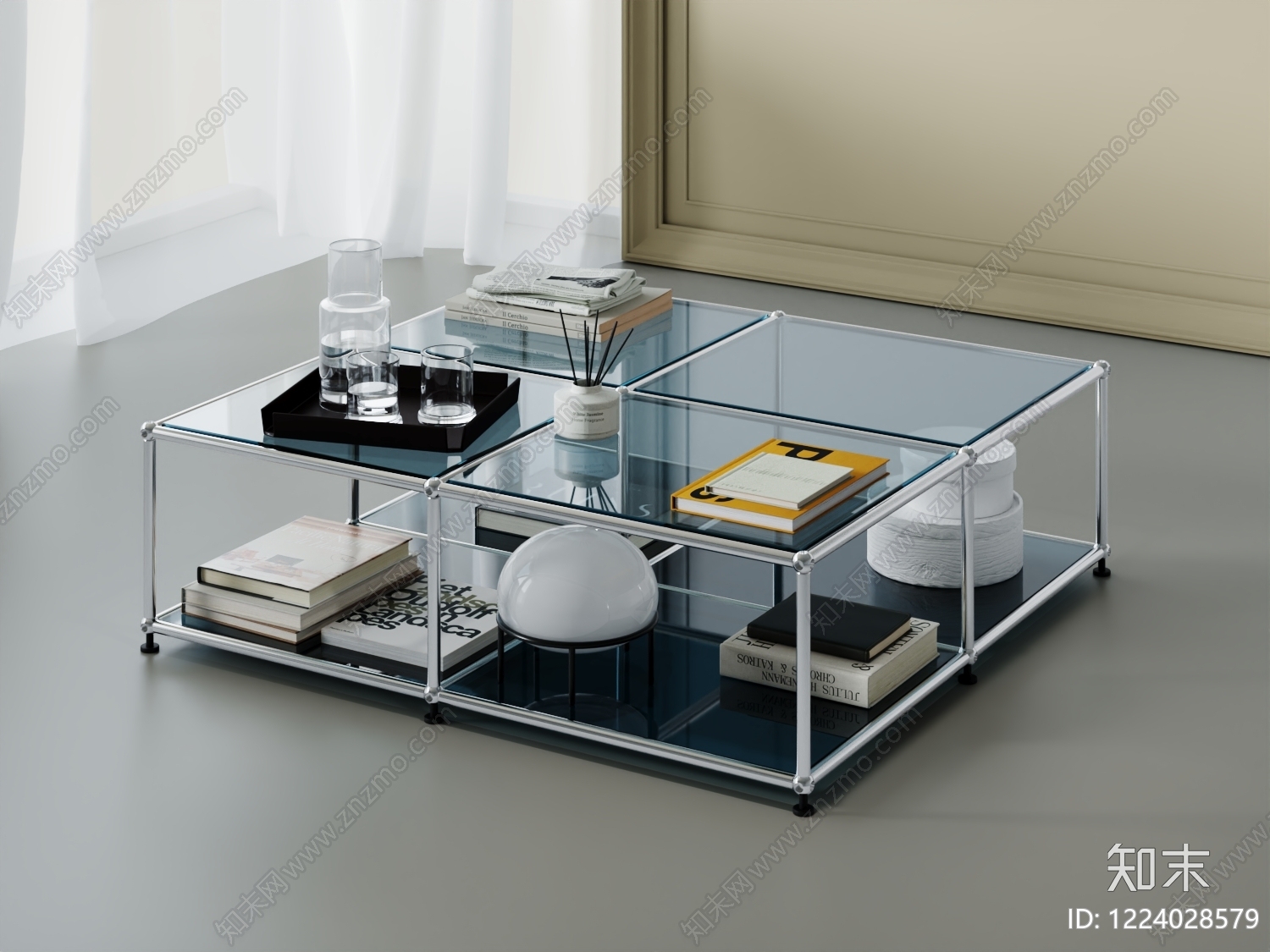 包豪斯茶几3D模型下载【ID:1224028579】