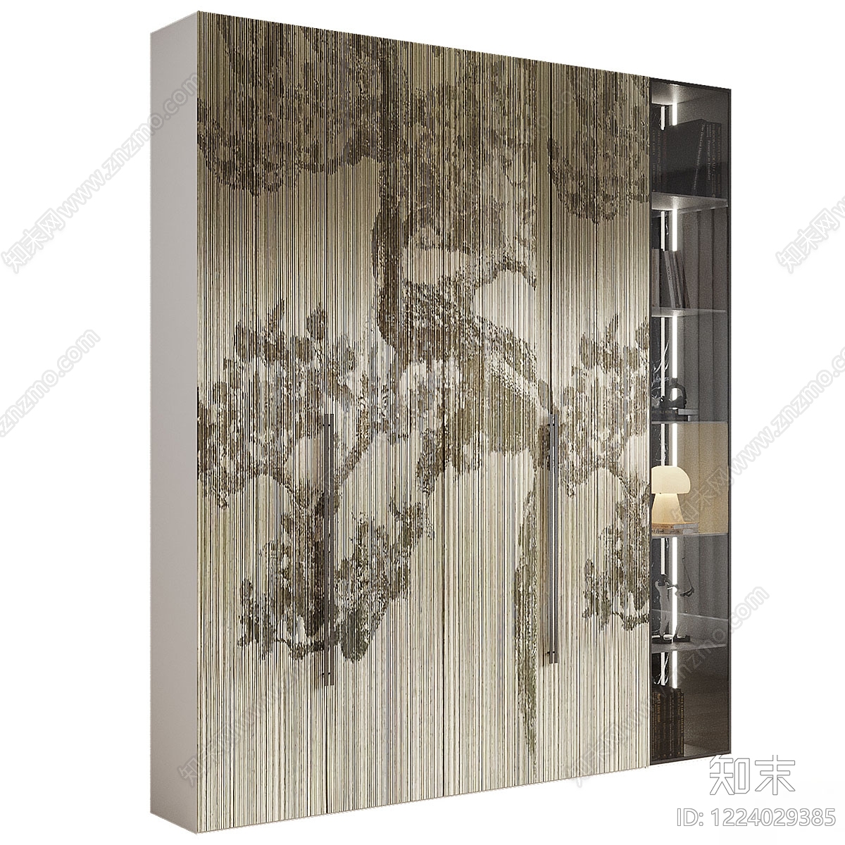 新中式衣柜3D模型下载【ID:1224029385】