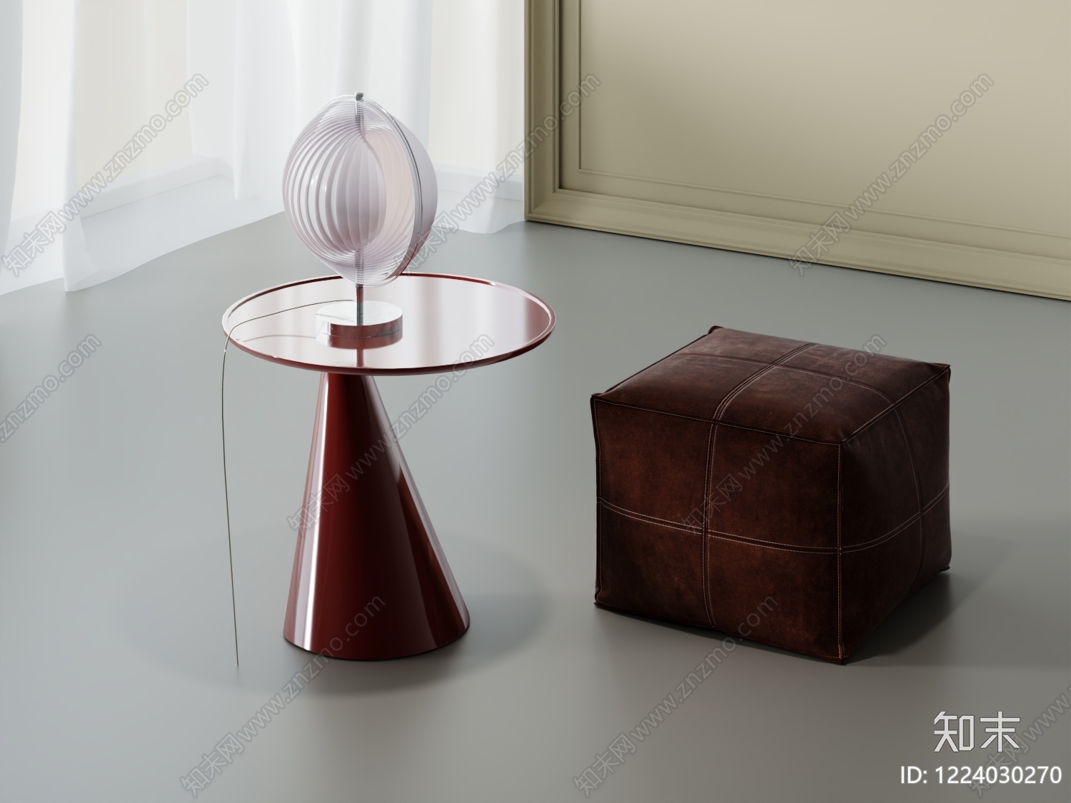 意式极简边几3D模型下载【ID:1224030270】