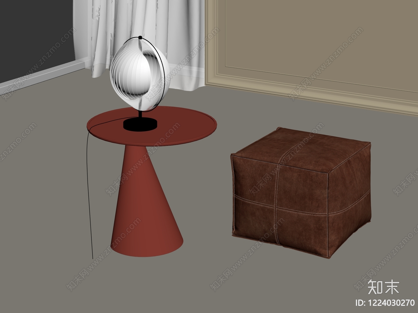 意式极简边几3D模型下载【ID:1224030270】