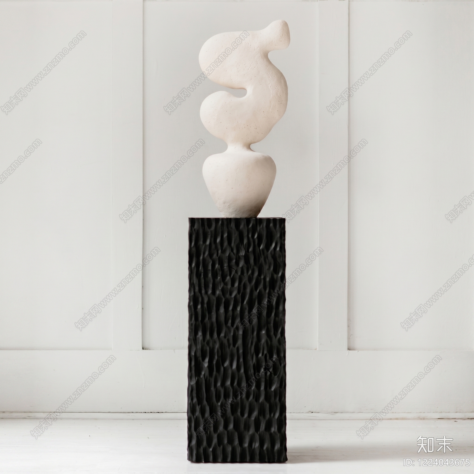 侘寂雕塑摆件3D模型下载【ID:1224043675】