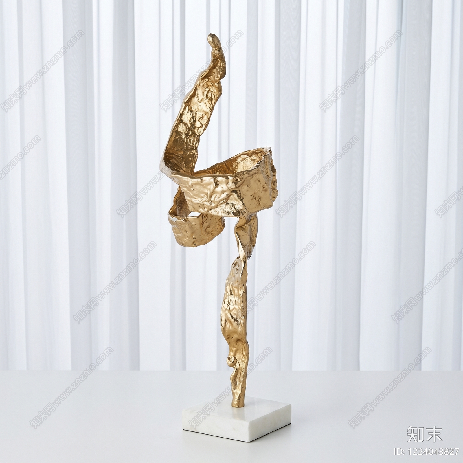 轻奢雕塑摆件3D模型下载【ID:1224043827】