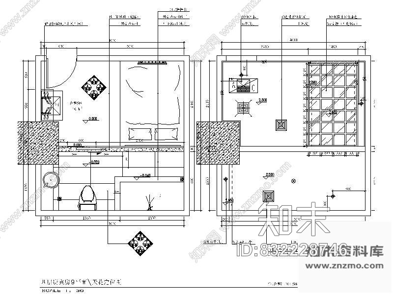 图块/节点贵宾房装修详图cad施工图下载【ID:832228746】