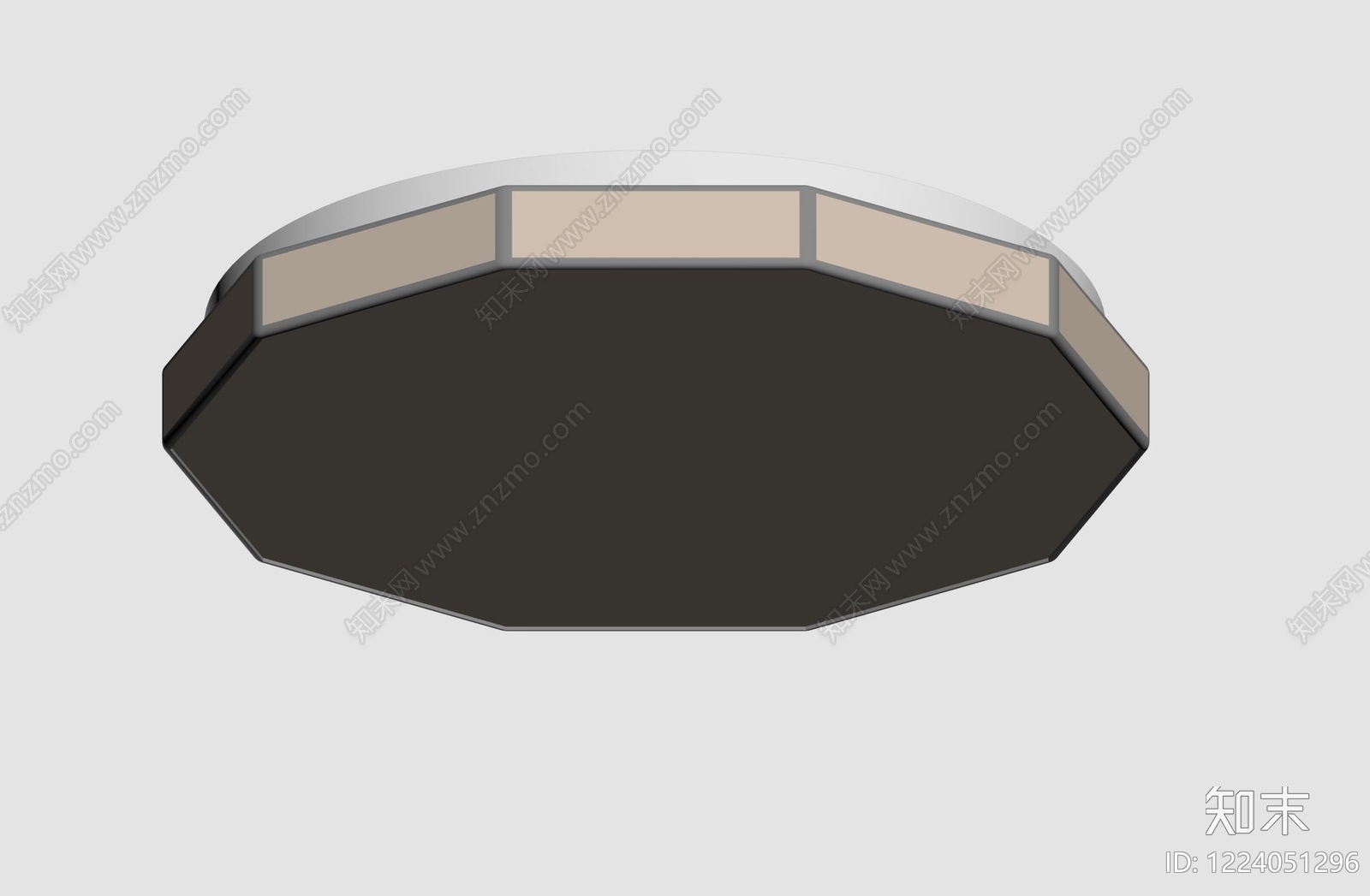 现代简约吸顶灯3D模型下载【ID:1224051296】