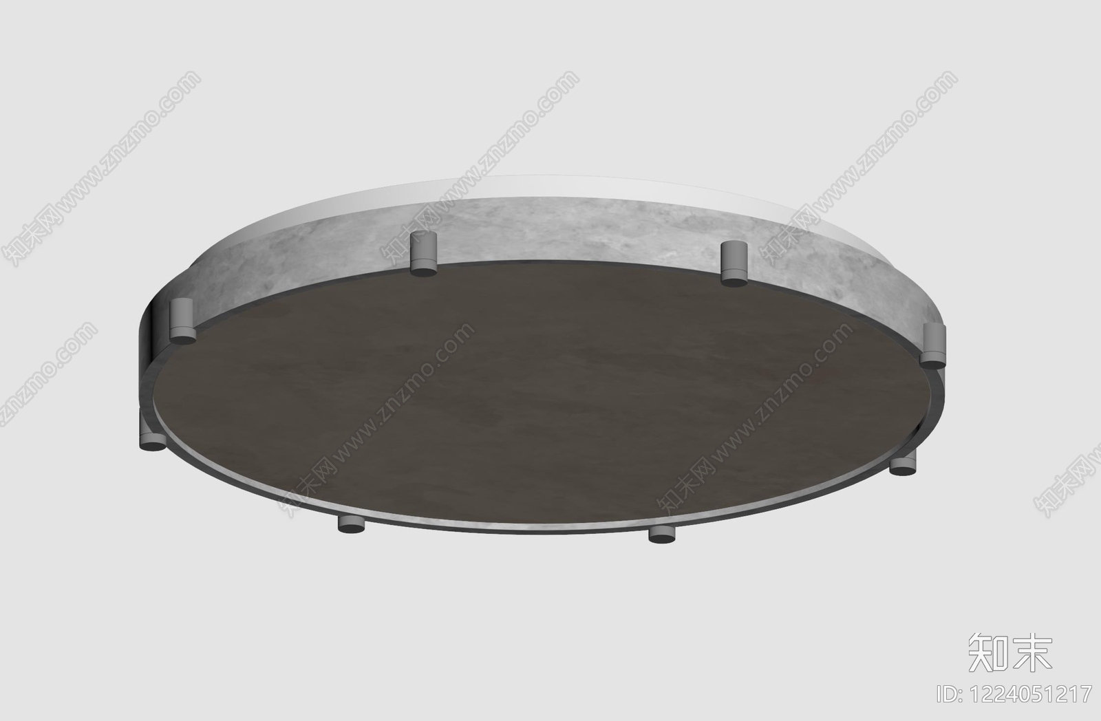 侘寂吸顶灯3D模型下载【ID:1224051217】