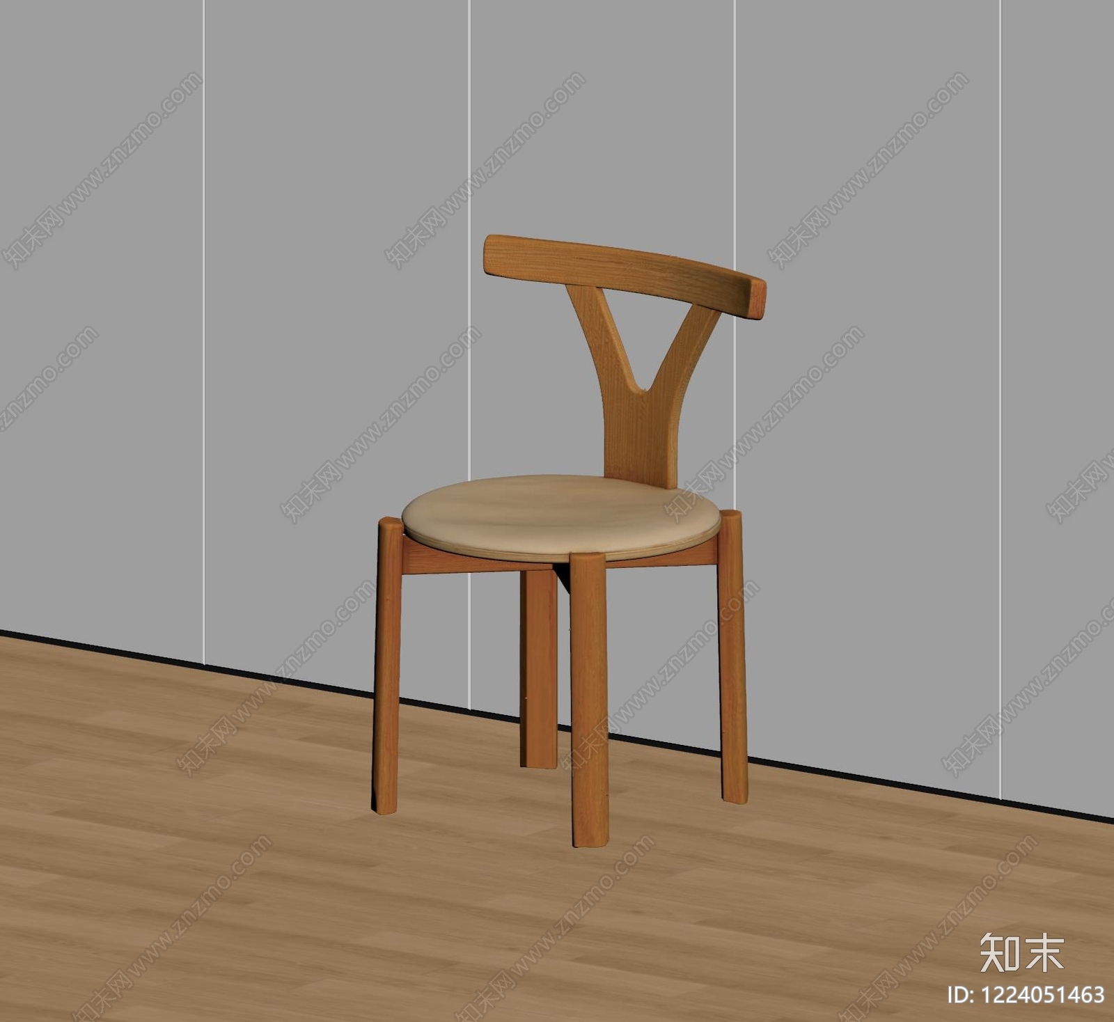 原木风餐椅SU模型下载【ID:1224051463】