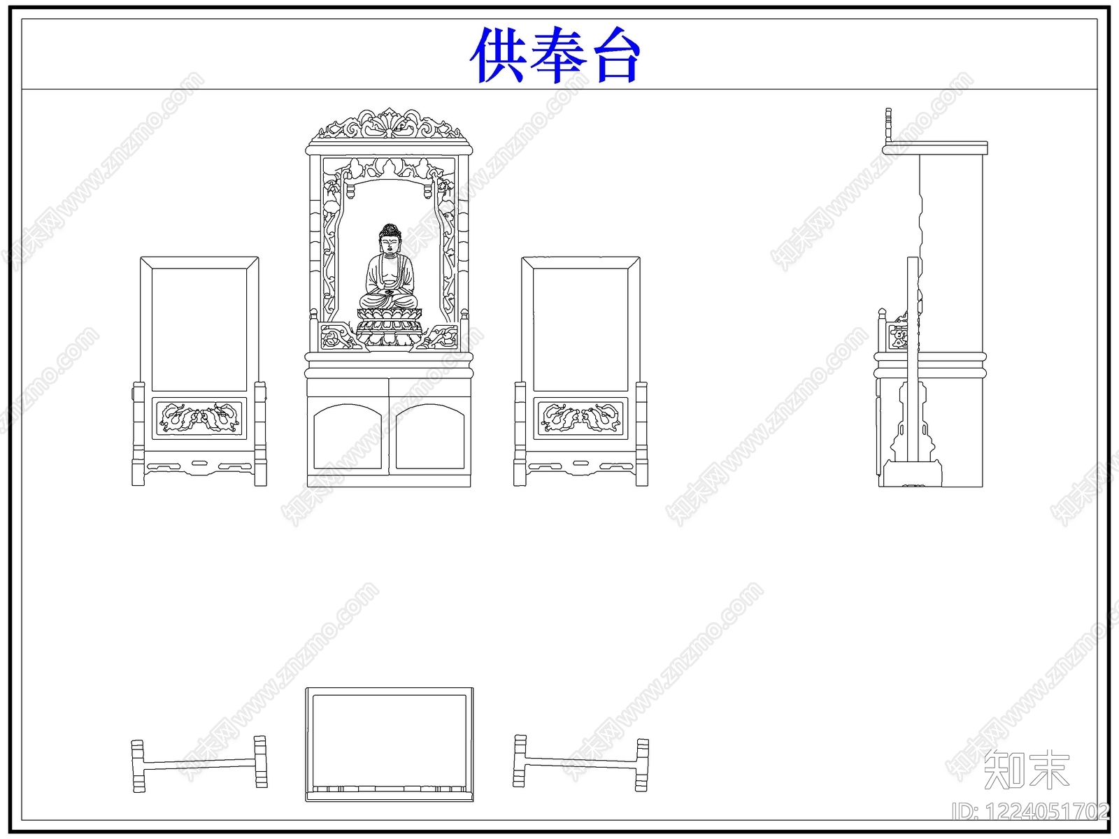 桌椅CAD图纸