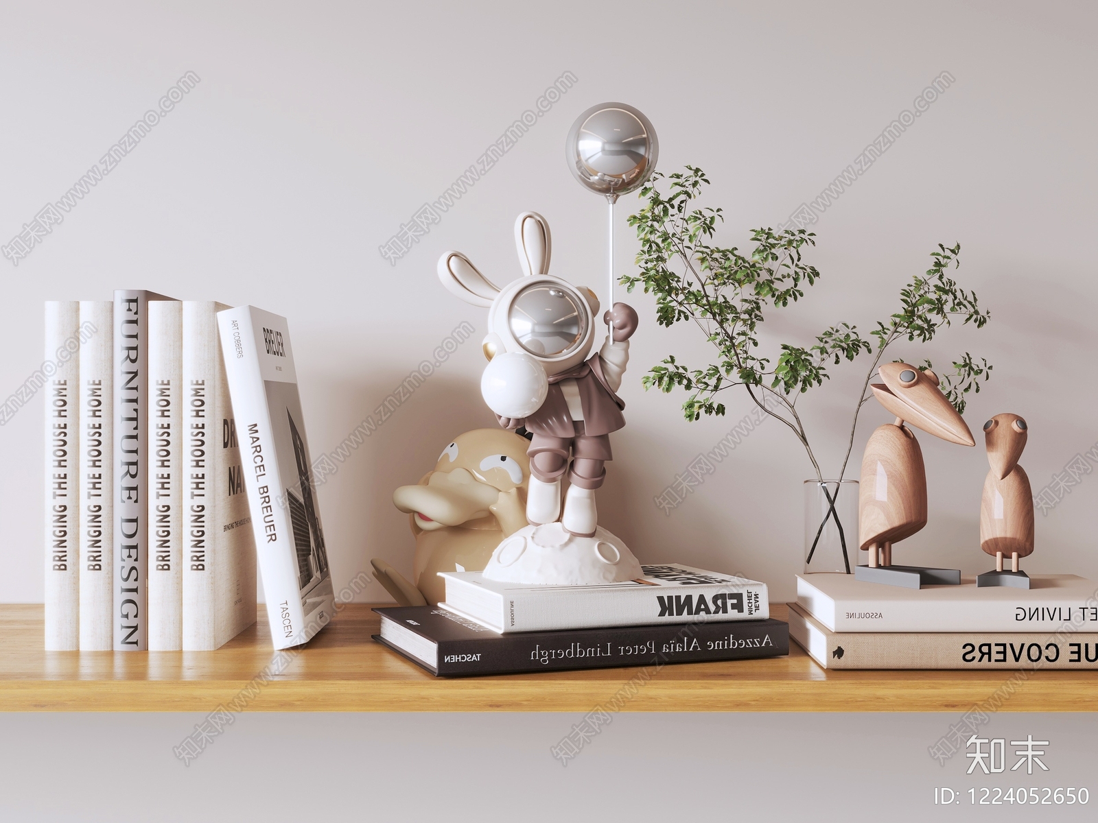 现代简约摆件组合3D模型下载【ID:1224052650】