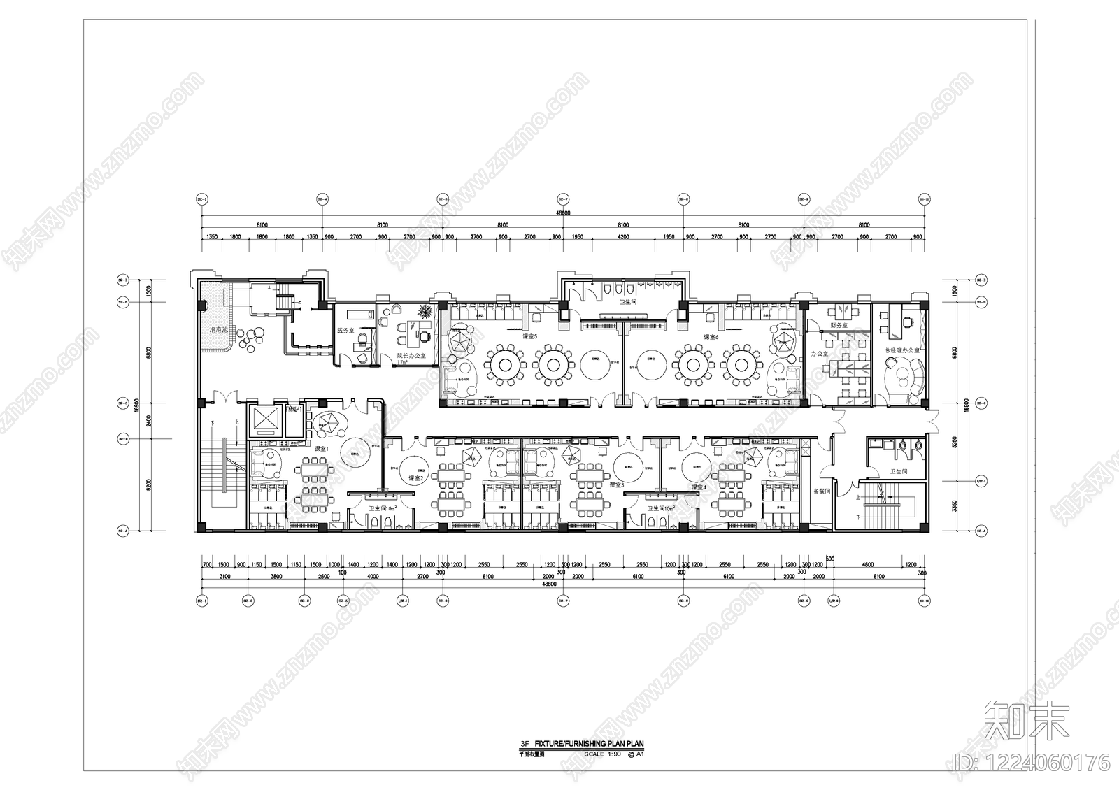 其他教育空间cad施工图下载【ID:1224060176】