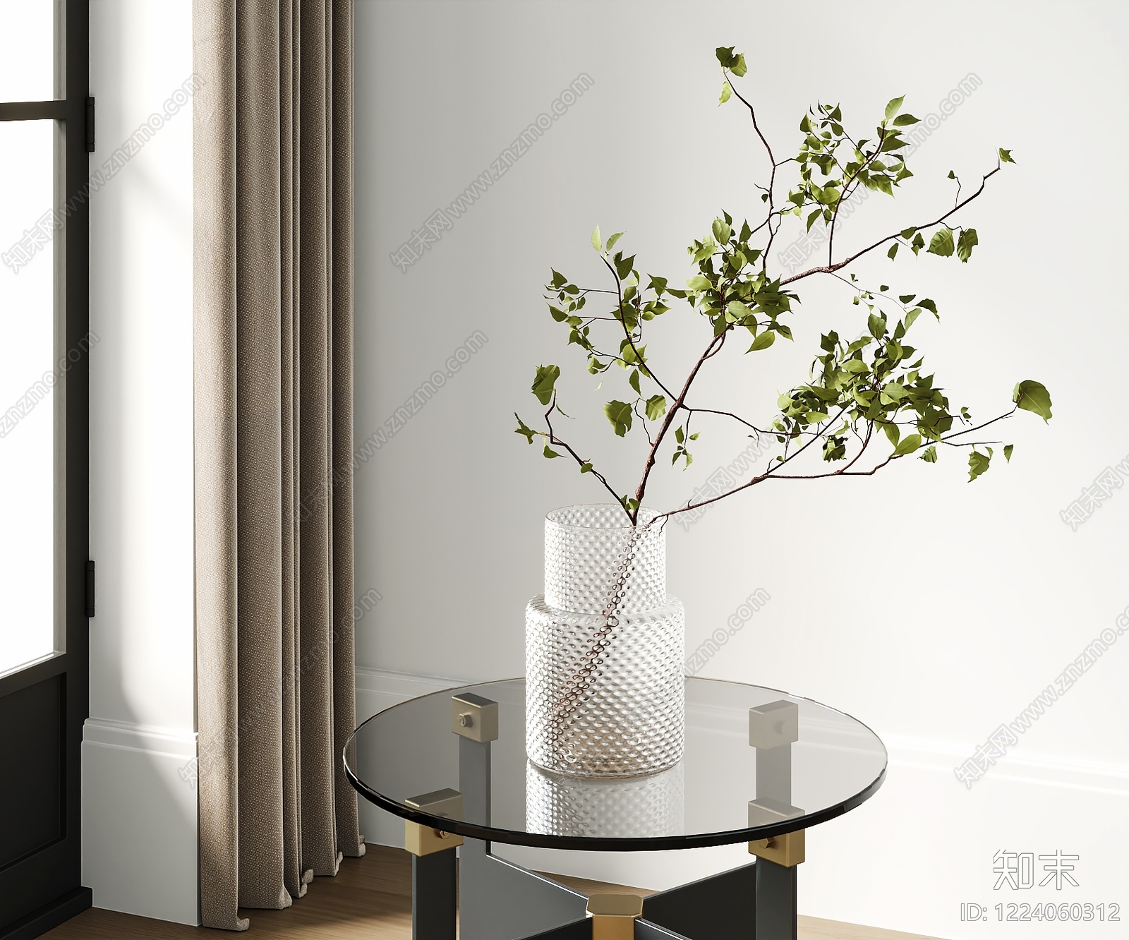 现代简约花艺SU模型下载【ID:1224060312】