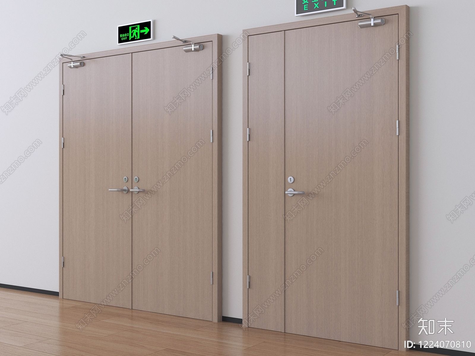 现代简约双开门3D模型下载【ID:1224070810】