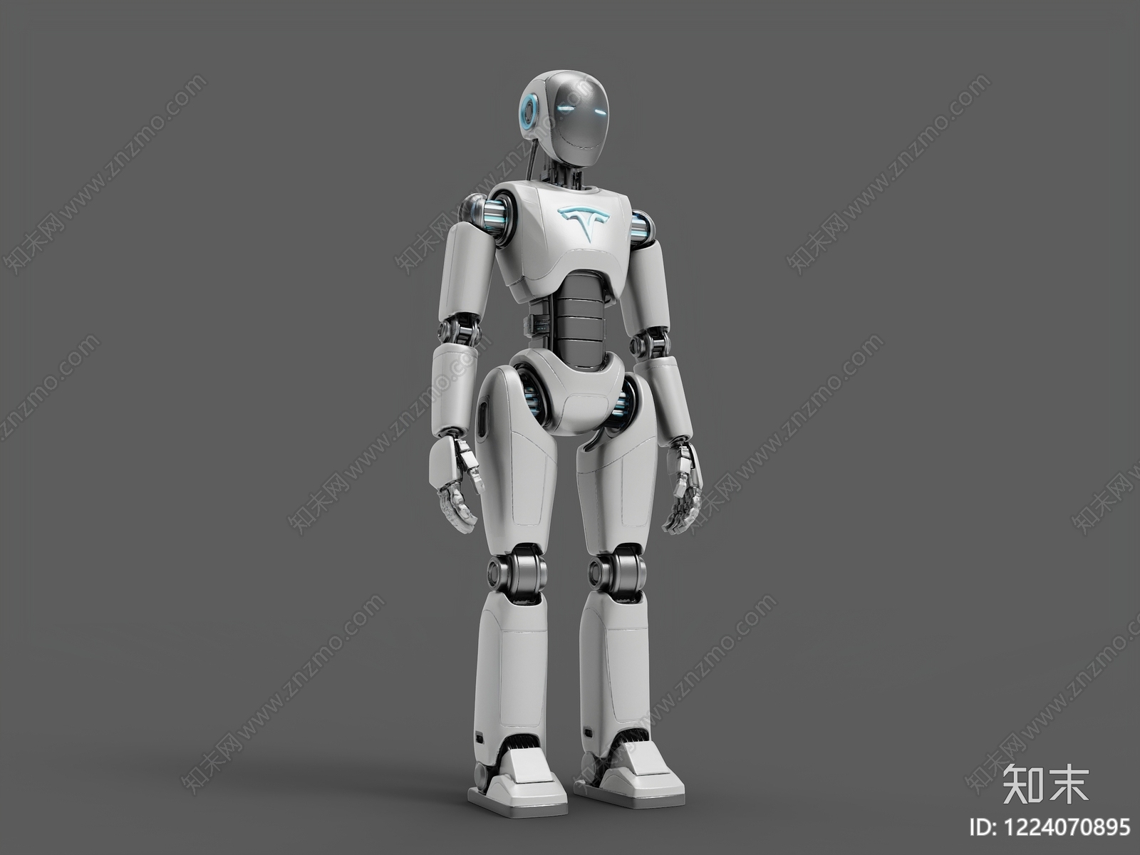 未来主义虚拟人物3D模型下载【ID:1224070895】